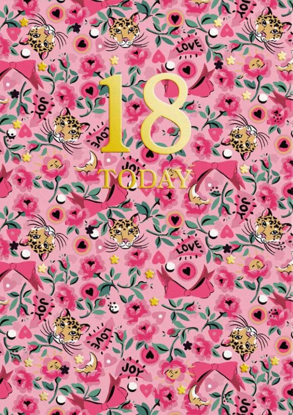 Cath Kidston 18 Today Birthday Card