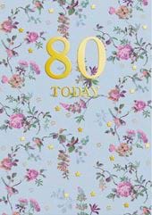 Cath Kidston 80 Today Birthday Card