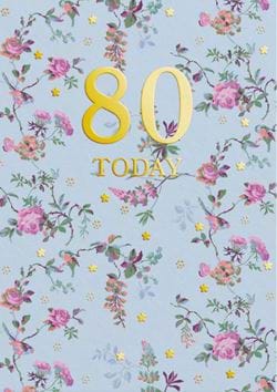 Cath Kidston 80 Today Birthday Card
