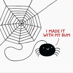 I Made It With My Bum Birthday Card
