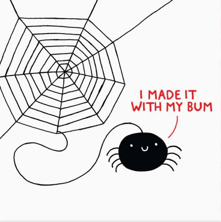 I Made It With My Bum Birthday Card