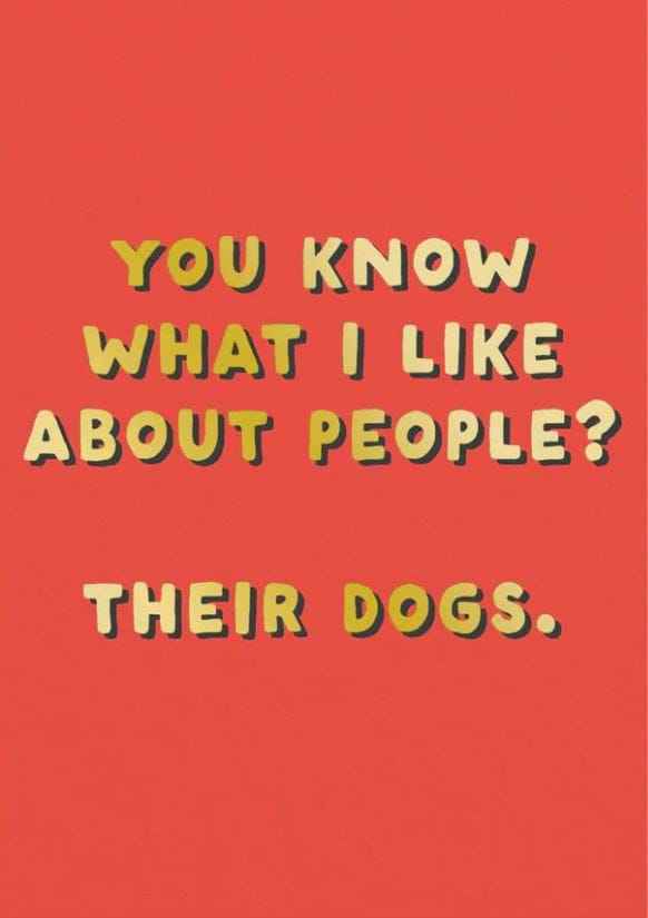 What I Like About People Birthday Card