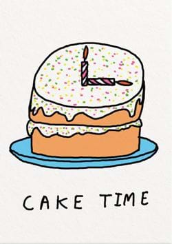 Cake Time Birthday Card