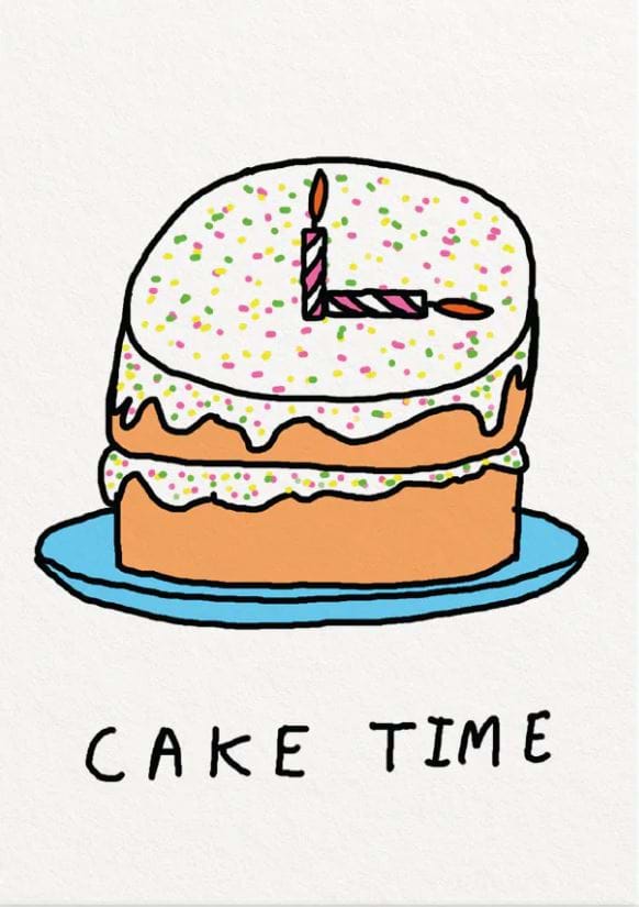 Cake Time Birthday Card