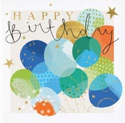 Balloons Aloft Birthday Card