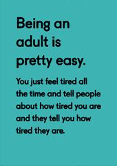 Being An Adult Birthday Card