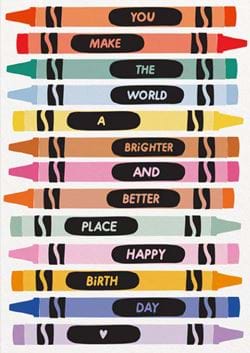 Brighter and Better Birthday Card