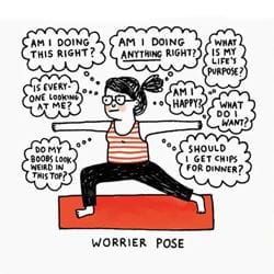 Worrier Pose Birthday Card