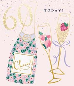 Cheers 60th Birthday Card