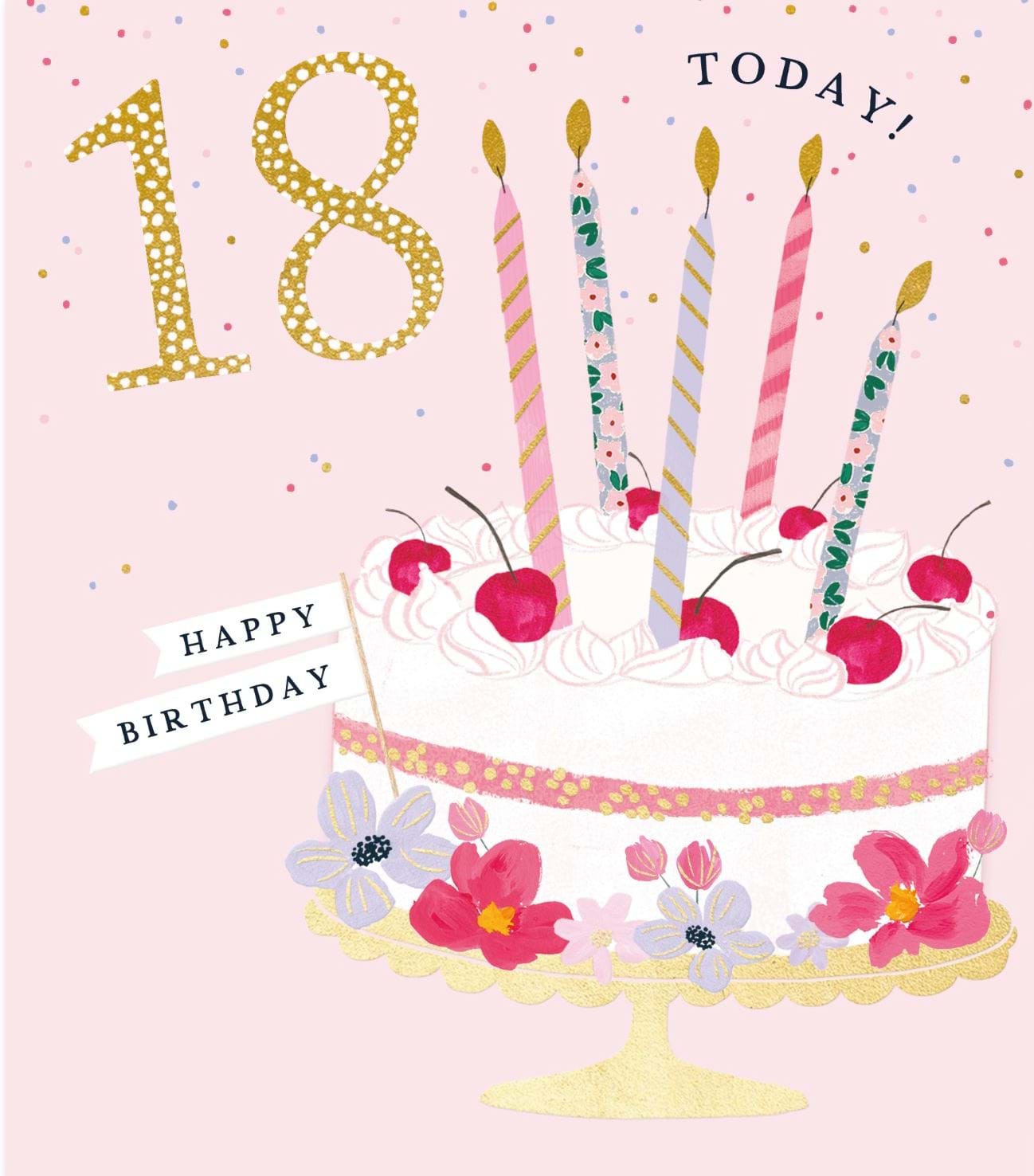 Cake 18th Birthday Card