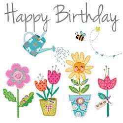 Flowers Birthday Card