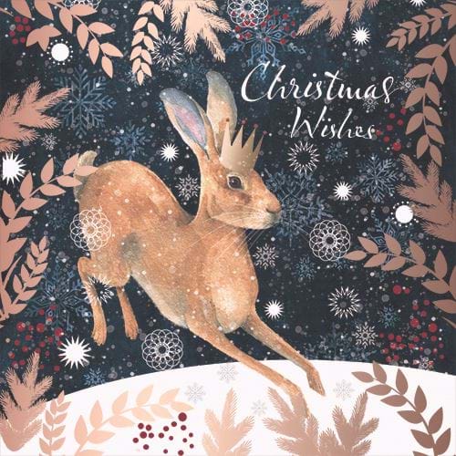 Winter Hare - Personalised Christmas Card