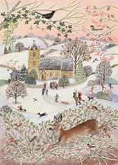 Winter Landscape - Personalised Christmas Card