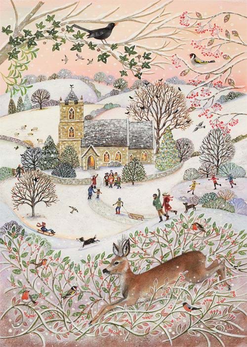 Winter Landscape - Personalised Christmas Card