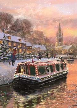 Winter Walk by the River - Personalised Christmas Card