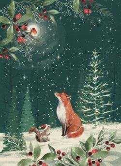 Woodland Festivities - Personalised Christmas Card