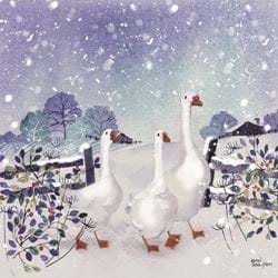 A Flock of Geese - Personalised Christmas Card