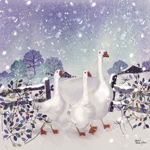 A Flock of Geese - Personalised Christmas Card