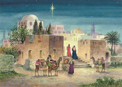 Arrival of the Three Kings - Personalised Christmas Card