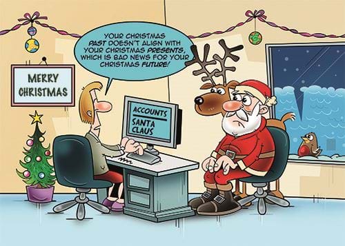 Christmas Accounting Personalised Christmas Card