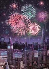 Fireworks over Big Ben - Personalised Christmas Card