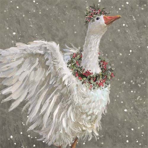 Graceful Swan - Personalised Christmas Card