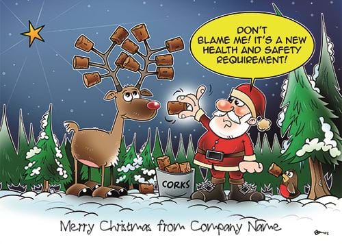 Health and Safety - Front Personalised Christmas Card