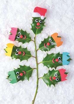 Holly Tree - Personalised Christmas Card