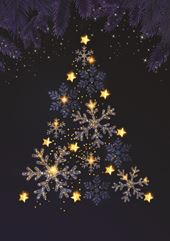Oh Starry Night - Personalised Christmas Card