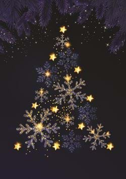 Oh Starry Night - Personalised Christmas Card