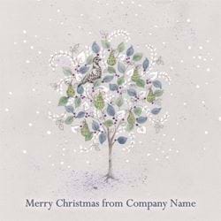 Partridge in a Pear Tree  - Front Personalised Christmas Card