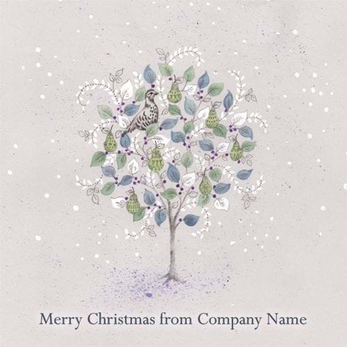 Partridge in a Pear Tree - Front Personalised Christmas Card
