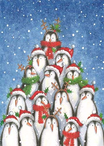 Penguin Team - Personalised Christmas Card