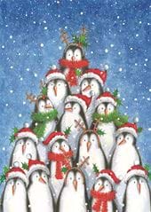 Penguin Team - Personalised Christmas Card