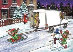 Santa's Little Helpers - Personalised Christmas Card