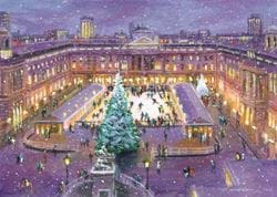 Skating at Somerset House - Personalised Christmas Card