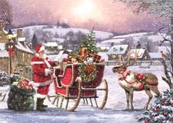 Sleigh Full of Presents - Personalised Christmas Card