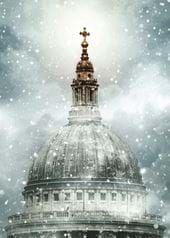 Snow on St Paul’s - Personalised Christmas Card