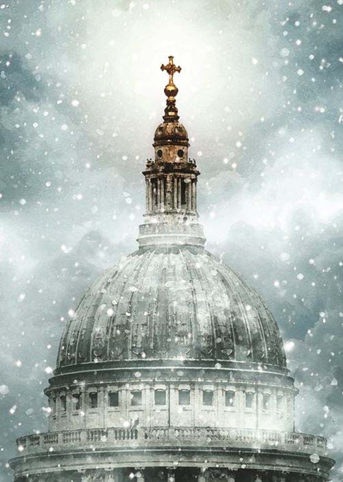 Snow on St Paul’s - Personalised Christmas Card
