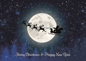 Soaring Through the Night - Personalised Christmas Card