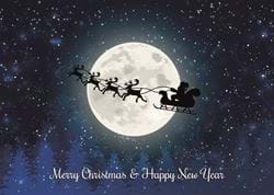 Soaring Through the Night - Personalised Christmas Card
