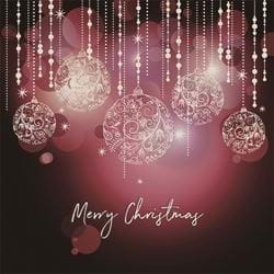 Stylish Baubles - Personalised Christmas Card