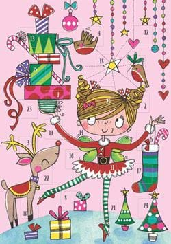 Advent Calendar Card - Fairy & Reindeer