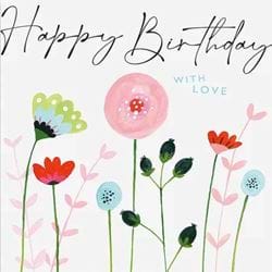 Flowers Birthday Card