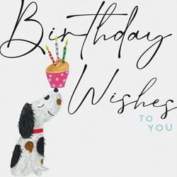Doggy Cupcake Birthday Card