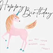 Unicorn Birthday Card