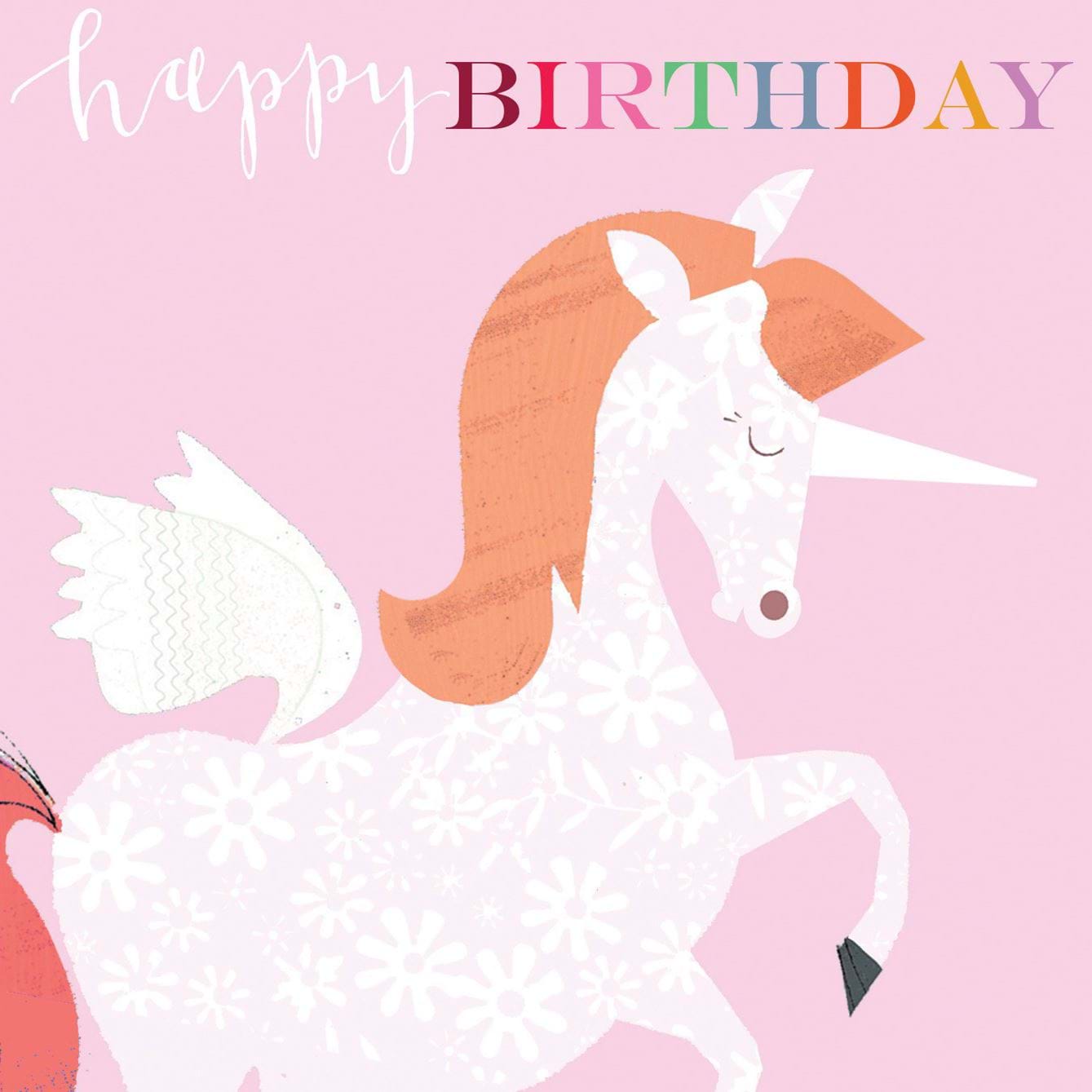 Unicorn Birthday Card