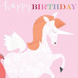 Unicorn Birthday Card