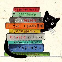 Literary Kitty Greeting Card