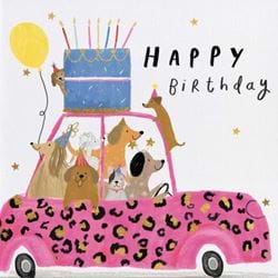 Doggy Party Birthday Card